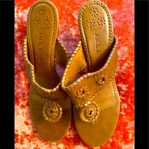 Beautiful Jack Rogers Kitten Heel Sandals
